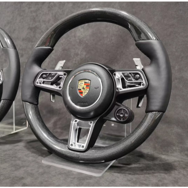 Porsche Carbon Steering Wheel Upgrade | Carbon Fiber Sport Steering | Old Model Upgrade to New Style | Airbag & Multi-Fu