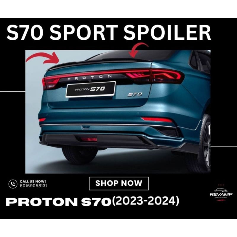 Proton S70 Sport Spoiler [Ready stock]
