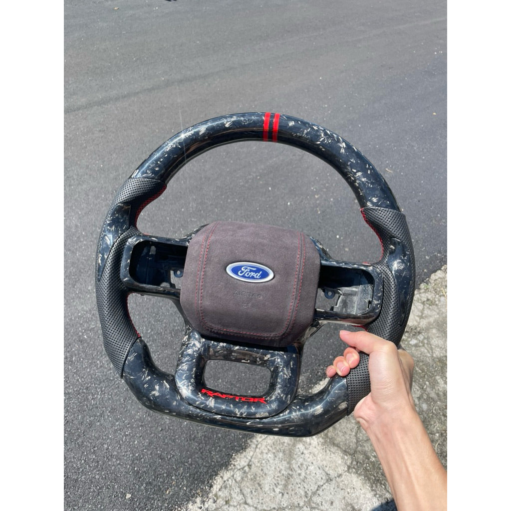 Ford Ranger Raptor Carbon Fiber Steering Wheel | Ford Ranger Steering Wheel Upgrade | Raptor Style Carbon Steering | Old