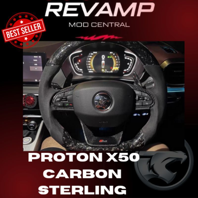 Proton X50 S70 Carbon Steering Forge Carbon Sport steering custom made steering
