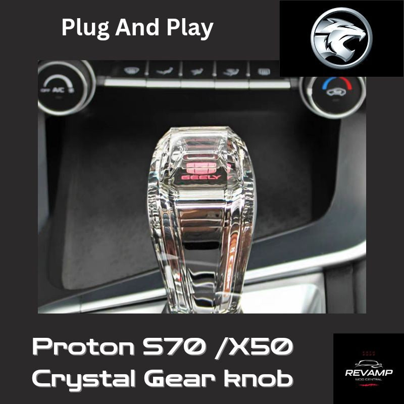 🟢Proton S70 X50 X70 LED CRYSTAL GEAR KNOB