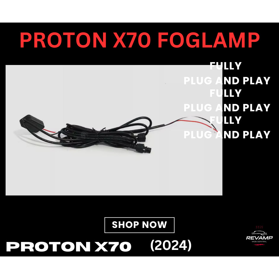 Proton X70 2024 Daylight Foglamp 3 colour LED function Mustang style dual-color streamer scanning daytime running