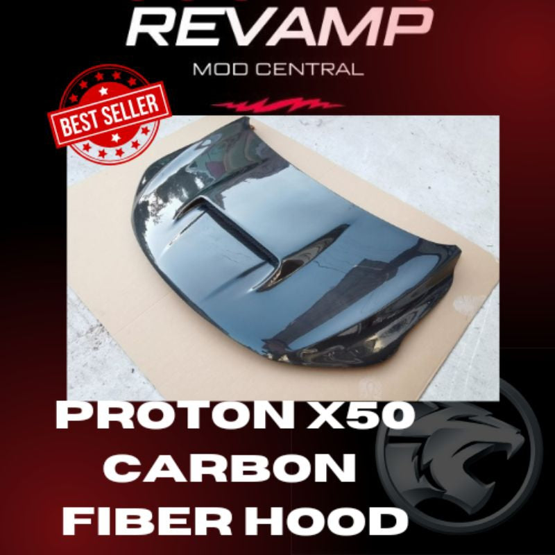 Proton X50 Carbon Fiber Hood ,middle intake hood Proton x50 bodykit accessories X50 functional carbon hood