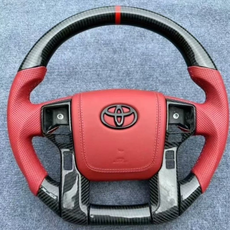 Toyota landcruiser Prado Carbon steering Carbon fiber leather toyota steering wheel