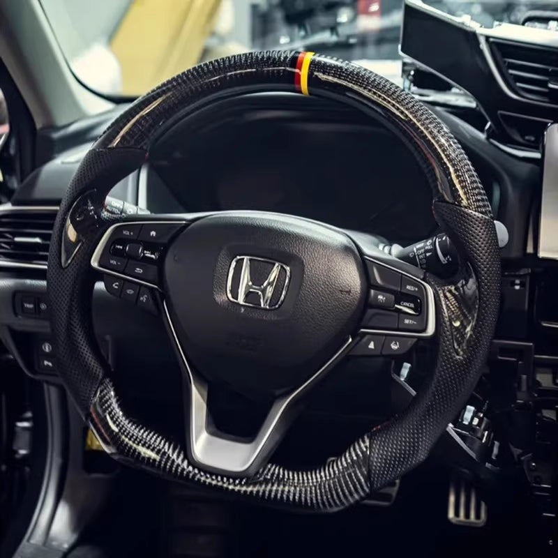 Carbon Fiber Steering Wheel for Honda Accord 10th Gen, Inspire, Odyssey HONDA ACCESSORIES ACCORD STEERING