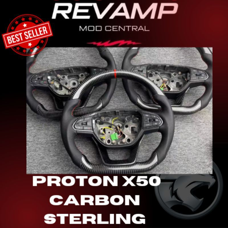 Proton X50 S70 Carbon Steeling Wheel ,Proton x50 Accessories X50 bodykit,Forged Carbon steering