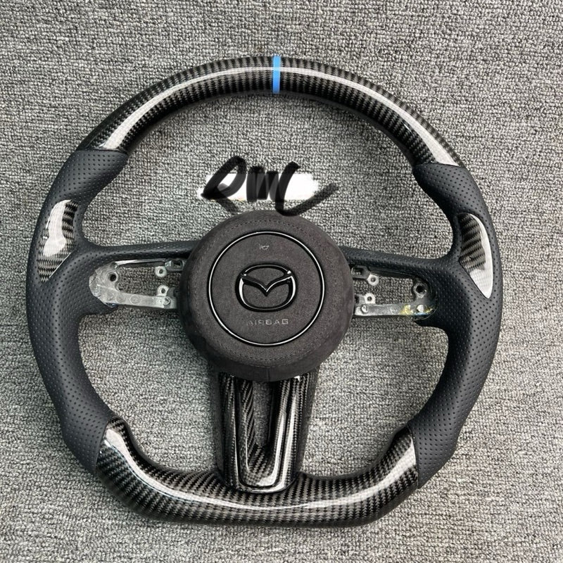 Mazda 6 Carbon Steering Plug And Play Mazda accessories Forgecarbon paddle shift