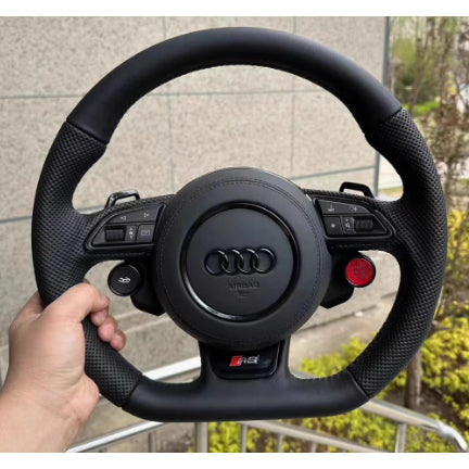 Audi R8 Style Upgraded Steering Wheel | A3 A4L A5 A6L A7 Q2 Q3 Q5 S4 S5 S7 | Carbon Sport Steering Wheel | Old to New Up