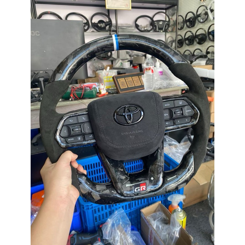 Toyota LED gr Steering forge carbon steering paddle shift pnp all toyota Real carbon