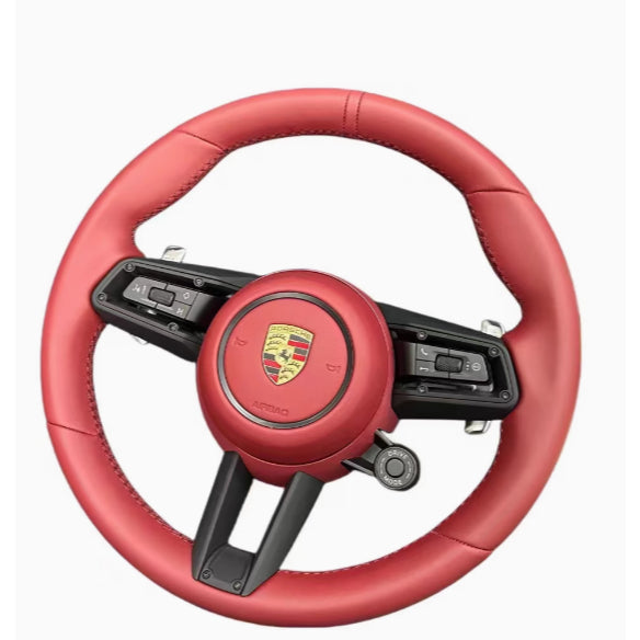 Porsche Carbon Steering Wheel Upgrade | Carbon Fiber Sport Steering | Old Model Upgrade to New Style | Airbag & Multi-Fu