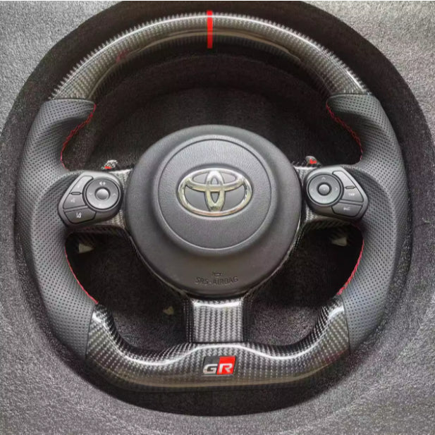 Carbon Fiber toyota 86 Paddle Shift Sport Steering Wheel for Toyota 86 GR & Mark X alphard