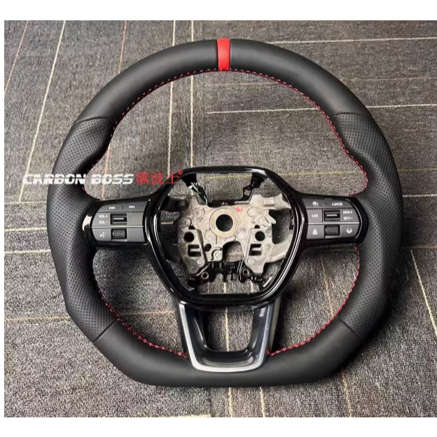 Honda Forged Carbon Fiber Steering Wheel | 11th Gen Civic | CR-V | Accord | HR-V | Sport Racing Style Steering Wheel Upg
