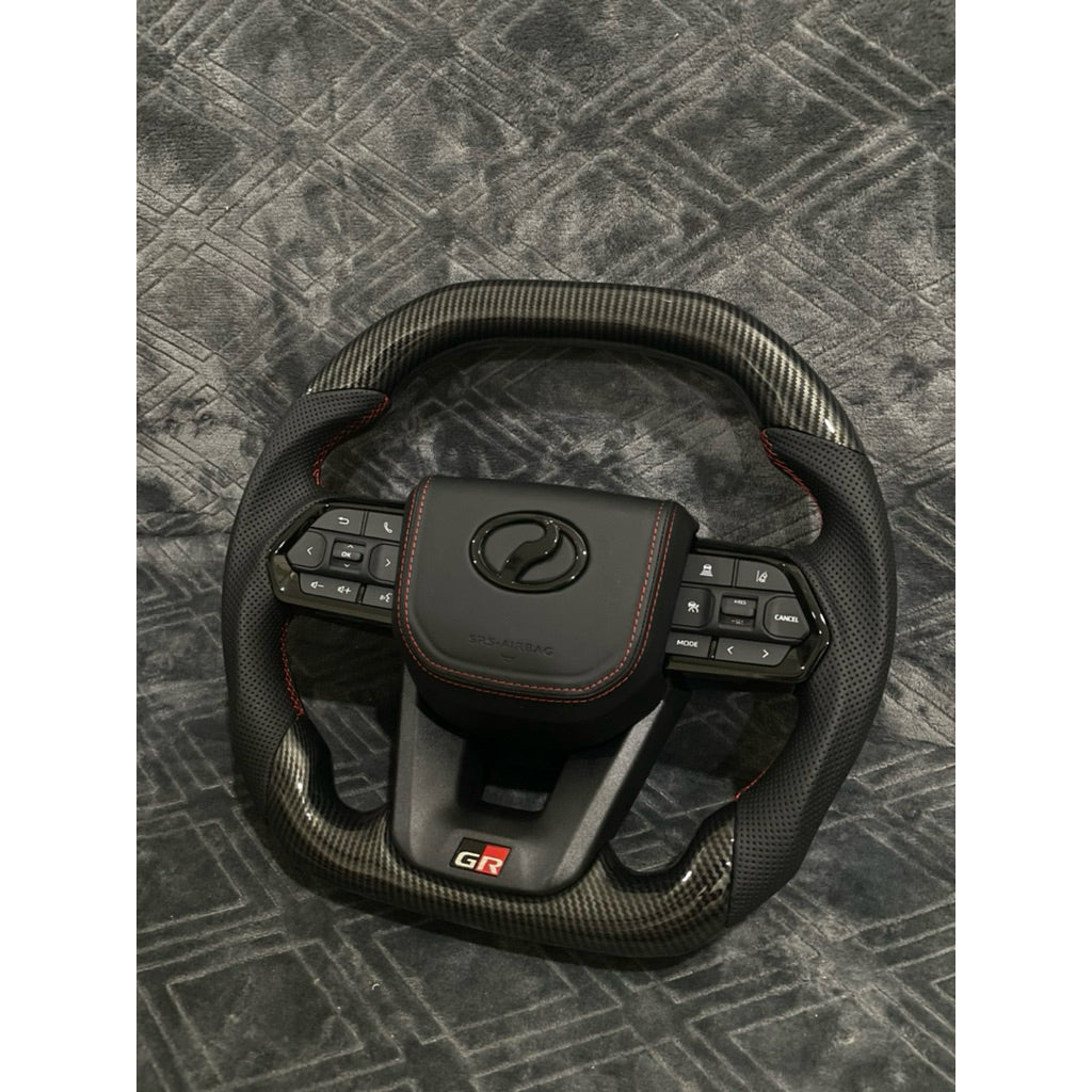 Perodua flathead Steering GR STEERING carbon fiber