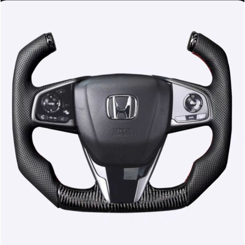 Honda Steering Civic Carbon fiber Led Forged carbon Honda accessories