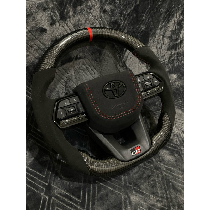 Toyota GR Steering Wheel Alcantara Carbon With paddle shift GR STEERING