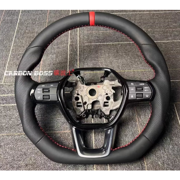 Honda Forged Carbon Fiber Steering Wheel | 11th Gen Civic | CR-V | Accord | HR-V | Sport Racing Style Steering Wheel Upg