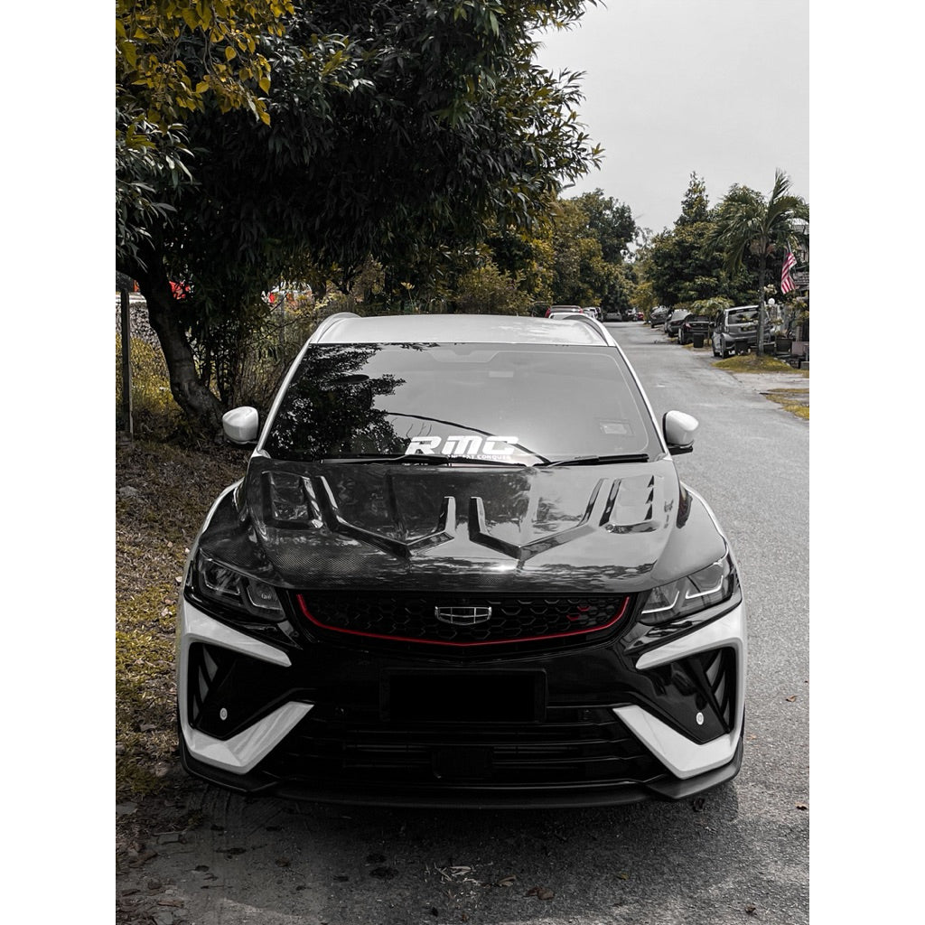 Proton X50 Carbon Fiber Hood ,middle intake hood Proton x50 bodykit accessories X50 functional carbon hood