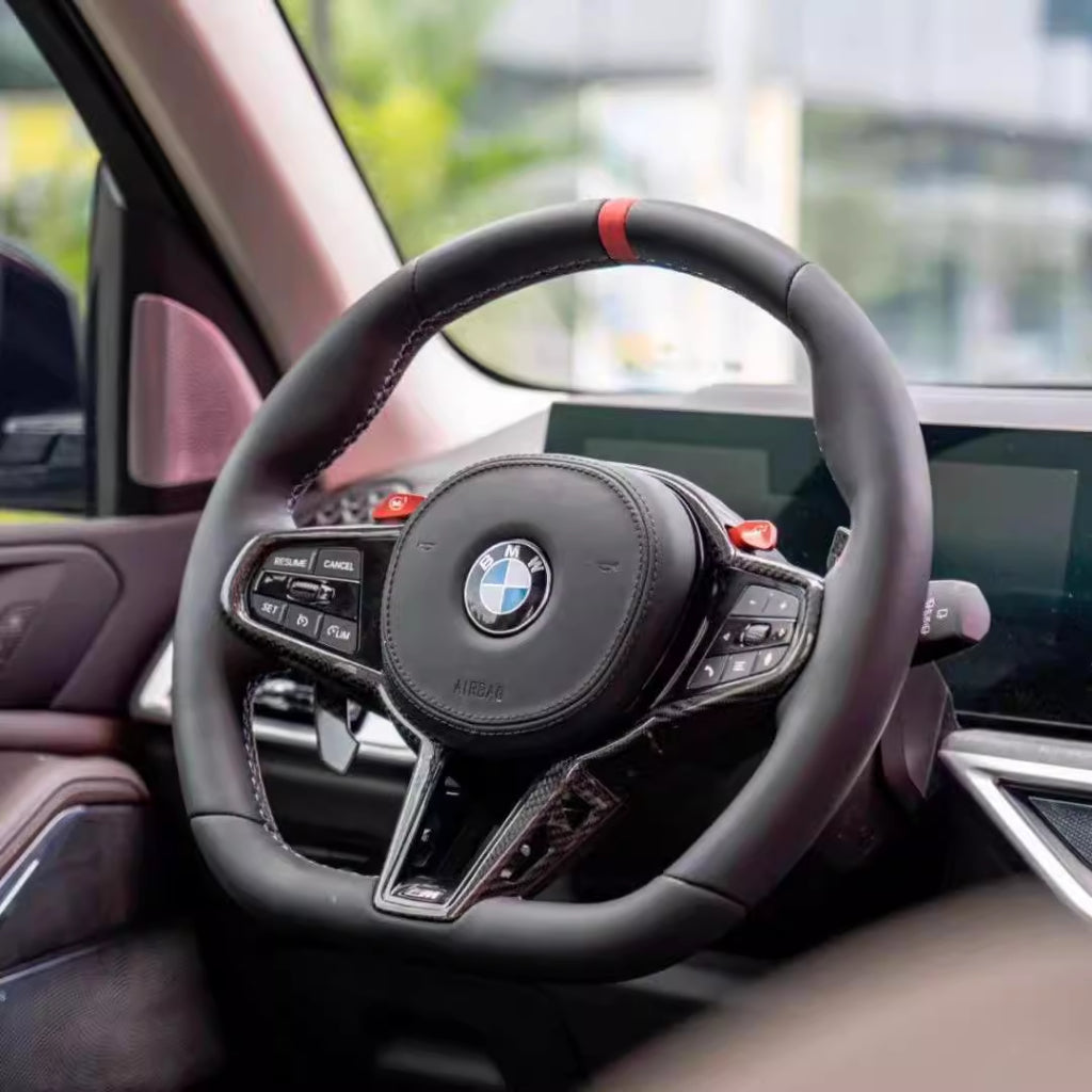 BMW CS Racing Style M Sport Steering Wheel | 3 4 5 6 7 Series F & G Series | Carbon Fiber Steering Wheel Upgrade | Old t
