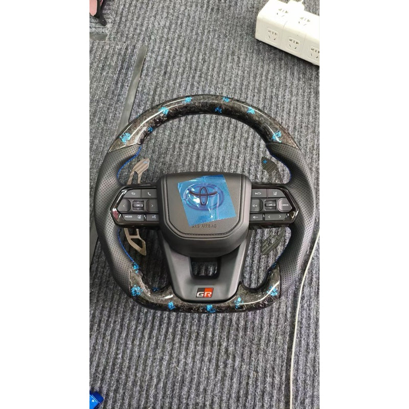 Toyota LED gr Steering forge carbon steering paddle shift pnp all toyota Real carbon