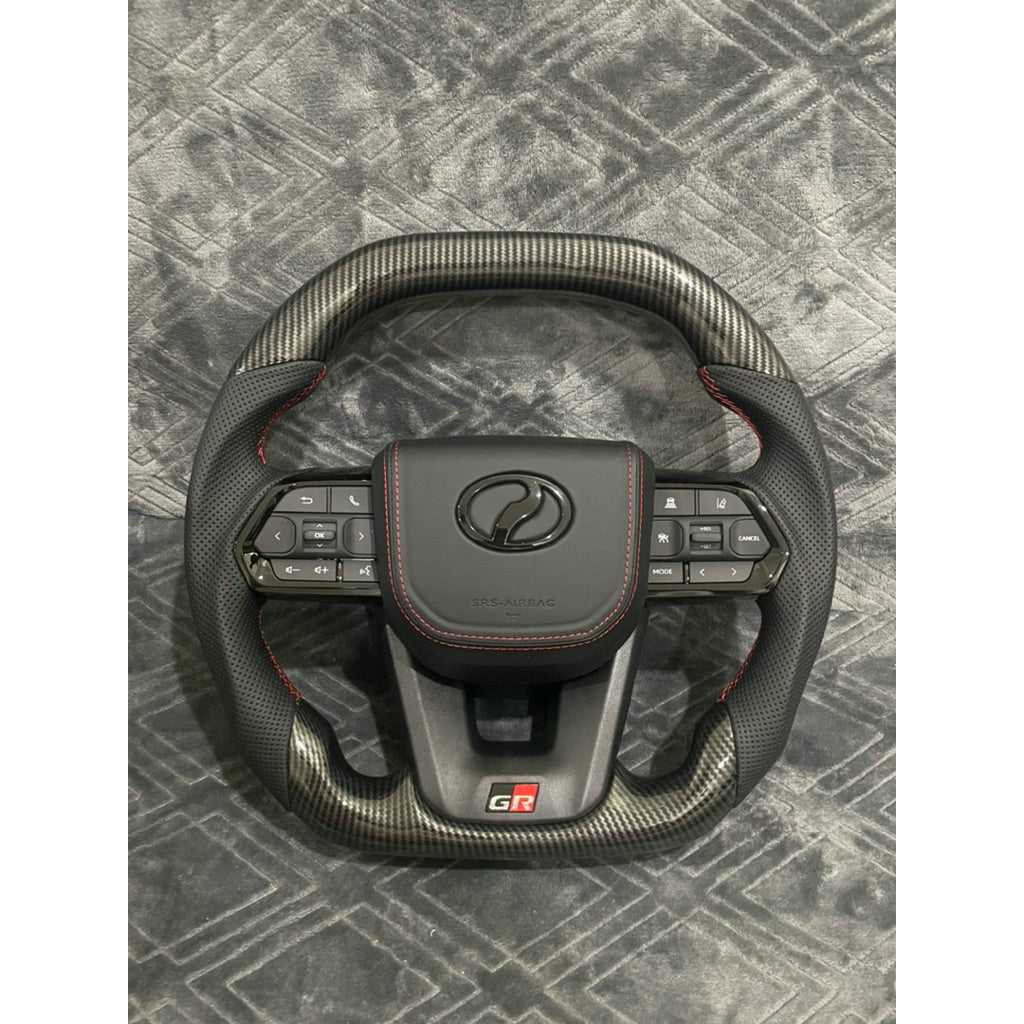 Perodua flathead Steering GR STEERING carbon fiber