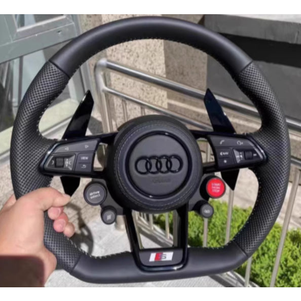 Audi R8 Style Upgraded Steering Wheel | A3 A4L A5 A6L A7 Q2 Q3 Q5 S4 S5 S7 | Carbon Sport Steering Wheel | Old to New Up