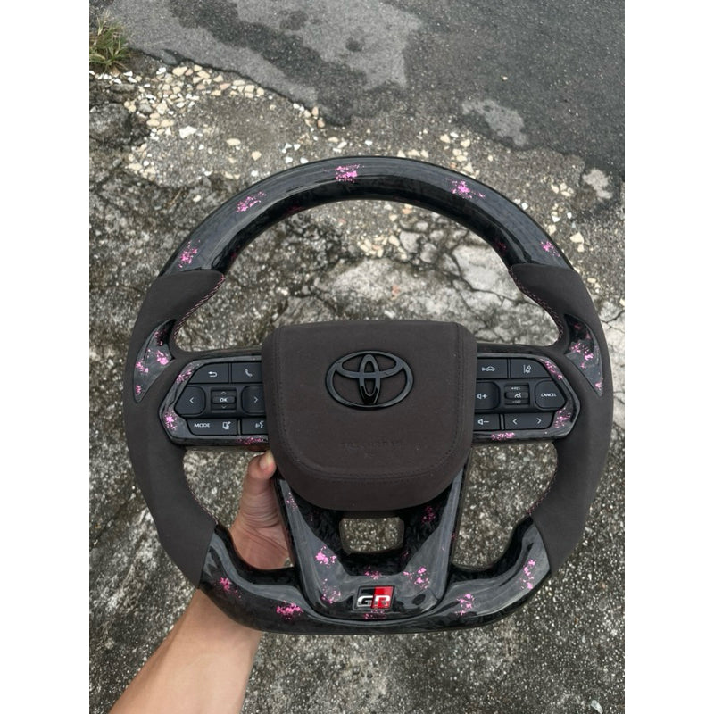 GR Steering Toyota Steering Alcantara Forge Carbon Colour can choose alphard voxy hilux vios camry altis estima all can