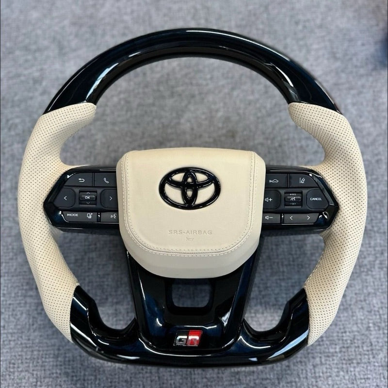 Toyota Steering Cream Luxury GR sports steering toyota accessories Free airbag