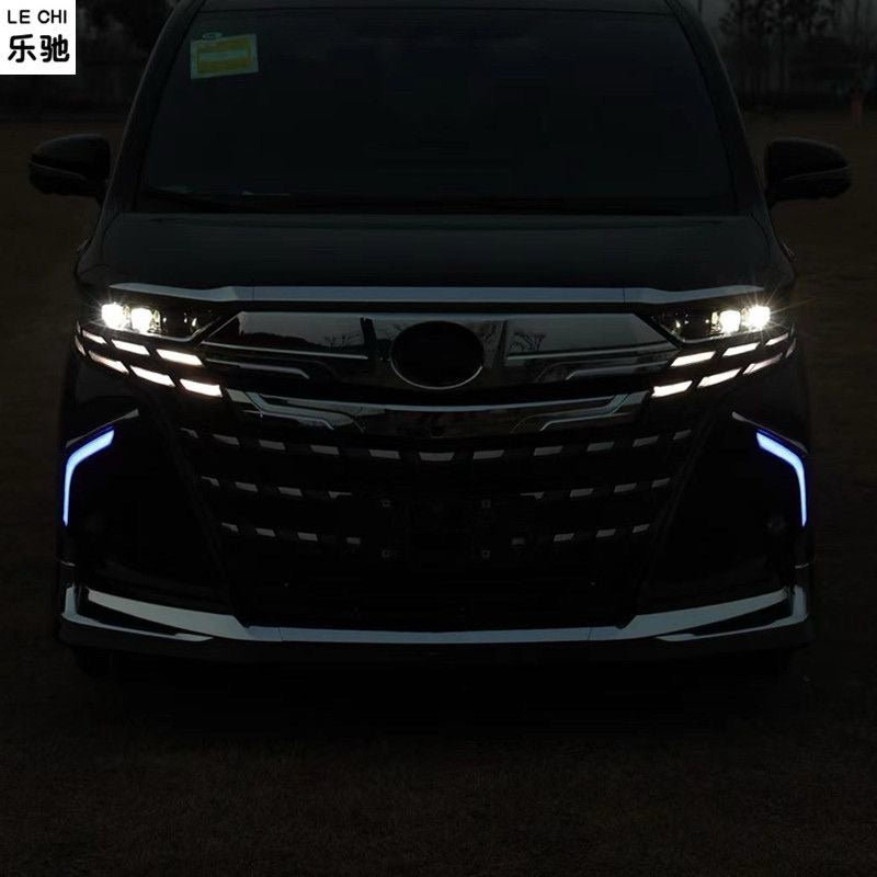 Toyota Alphard 40 series front bumper LED three-color running light modification