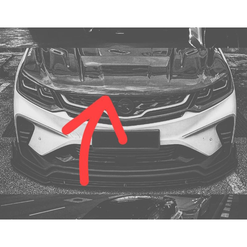 Proton X50 Carbon Fiber Hood ,middle intake hood Proton x50 bodykit accessories X50 functional carbon hood