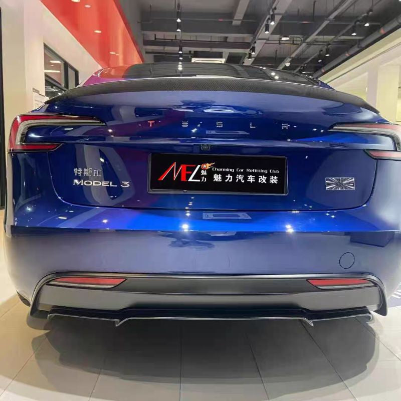 Tesla Model 3 Upgradable Diffuser 1:1fitment Tesla accessories Bumper rear bumper