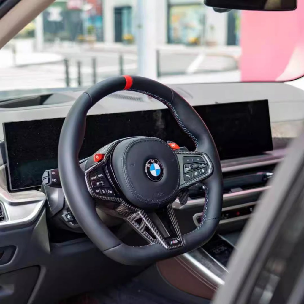 BMW CS Racing Style M Sport Steering Wheel | 3 4 5 6 7 Series F & G Series | Carbon Fiber Steering Wheel Upgrade | Old t