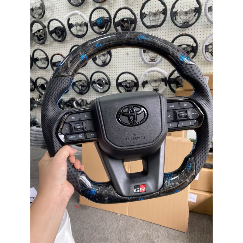 Toyota LED gr Steering forge carbon steering paddle shift pnp all toyota Real carbon