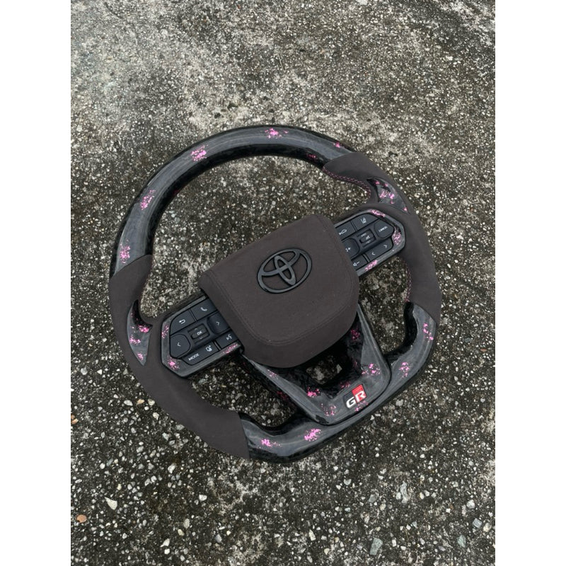 GR Steering Toyota Steering Alcantara Forge Carbon Colour can choose alphard voxy hilux vios camry altis estima all can