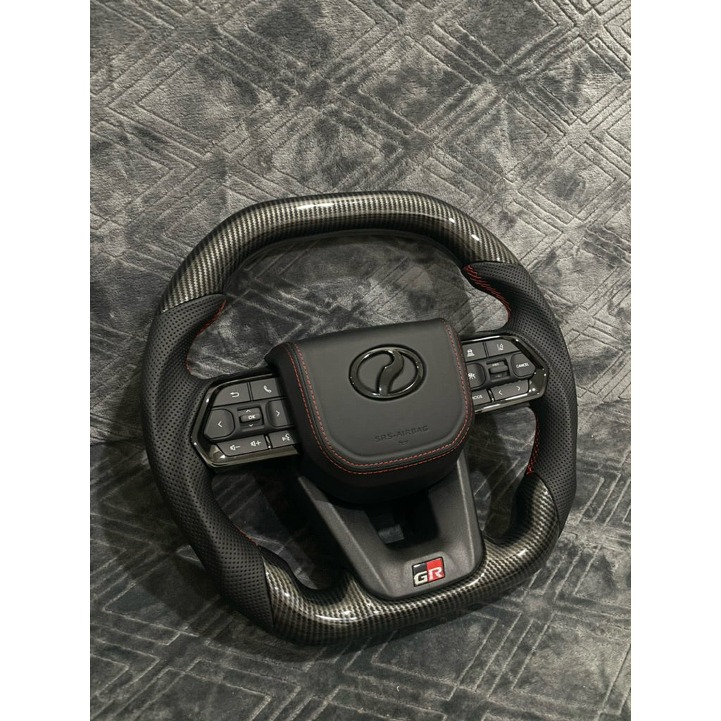 Perodua flathead Steering GR STEERING carbon fiber