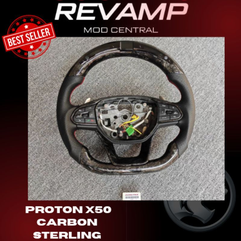 Proton X50 S70 Carbon Steeling Wheel ,Proton x50 Accessories X50 bodykit,Forged Carbon steering