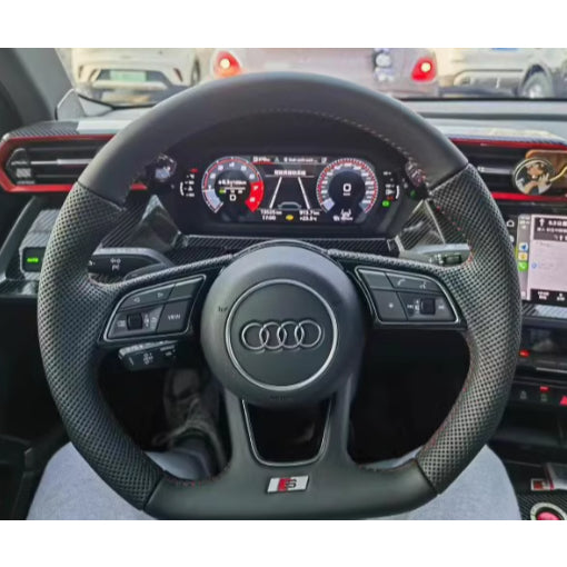 Audi R8 Style Upgraded Steering Wheel | A3 A4L A5 A6L A7 Q2 Q3 Q5 S4 S5 S7 | Carbon Sport Steering Wheel | Old to New Up