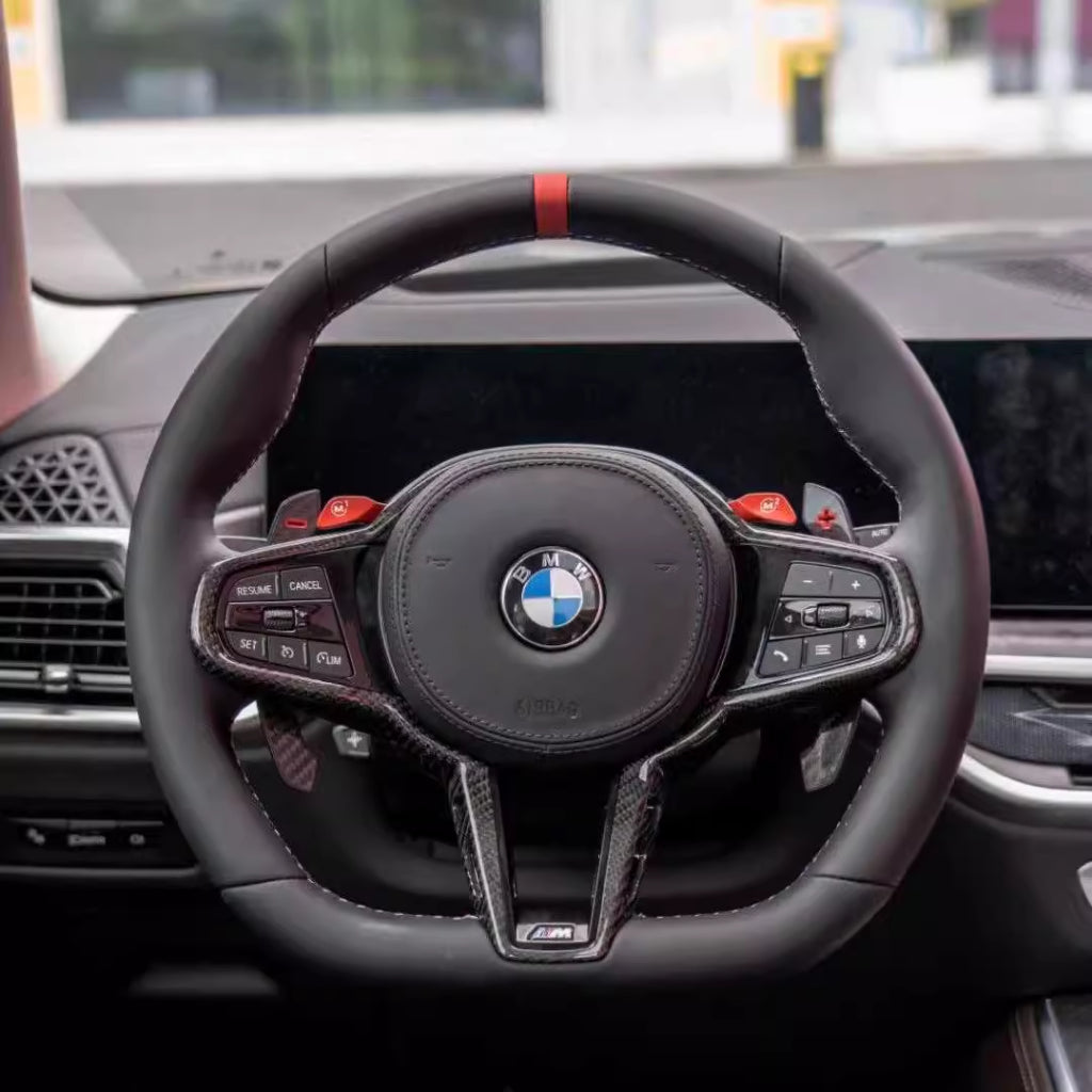 BMW CS Racing Style M Sport Steering Wheel | 3 4 5 6 7 Series F & G Series | Carbon Fiber Steering Wheel Upgrade | Old t