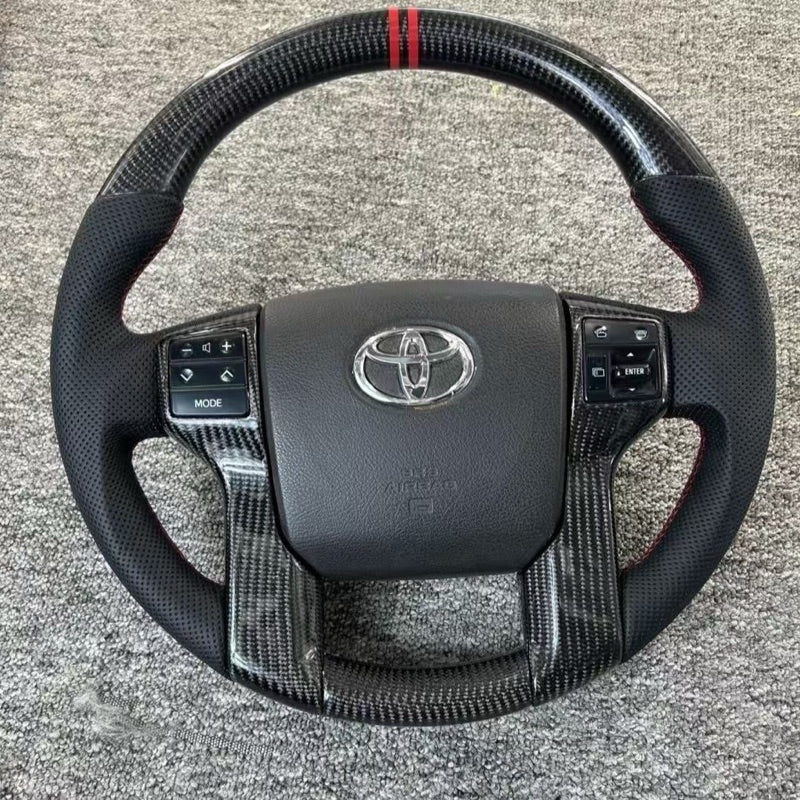 Toyota landcruiser Prado Carbon steering Carbon fiber leather toyota steering wheel