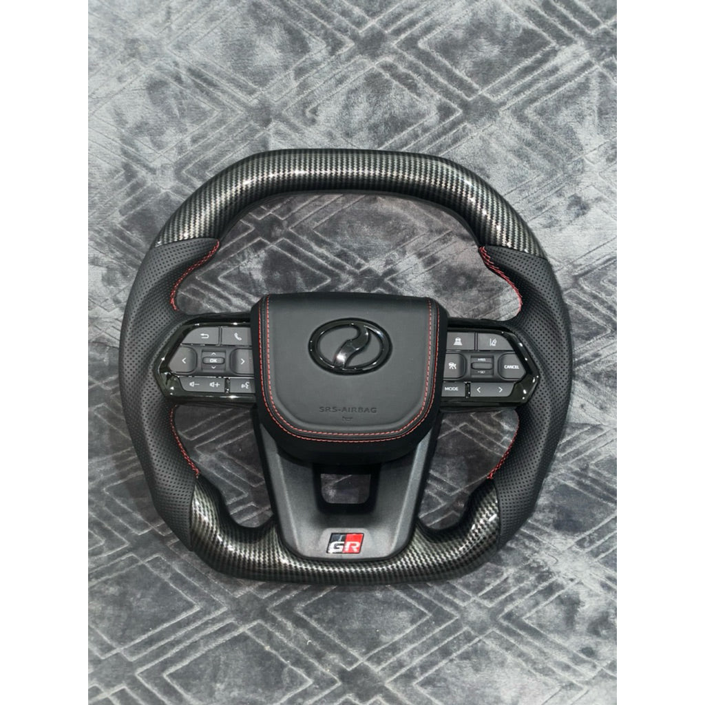 Perodua flathead Steering GR STEERING carbon fiber