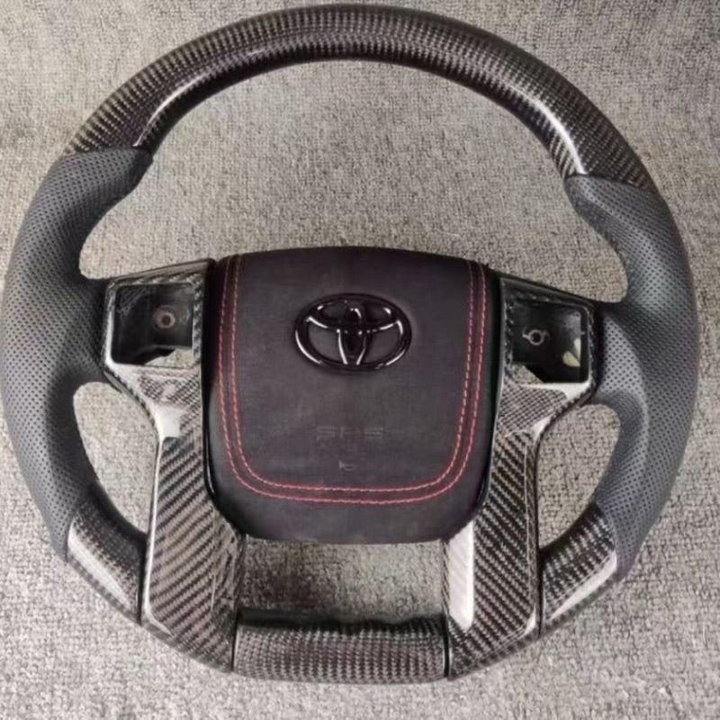Toyota landcruiser Prado Carbon steering Carbon fiber leather toyota steering wheel