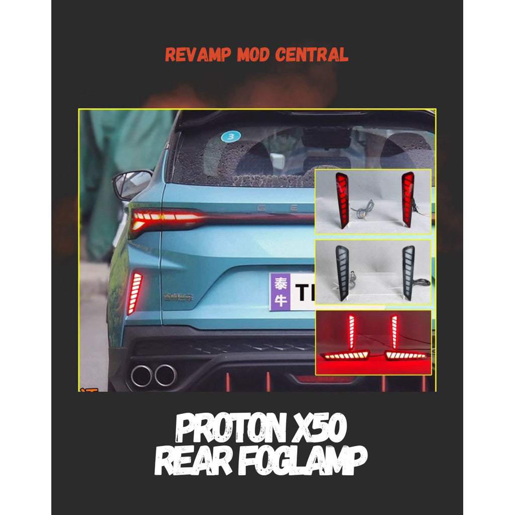 Proton X50 Facelift Rear foglamp signal runnin...