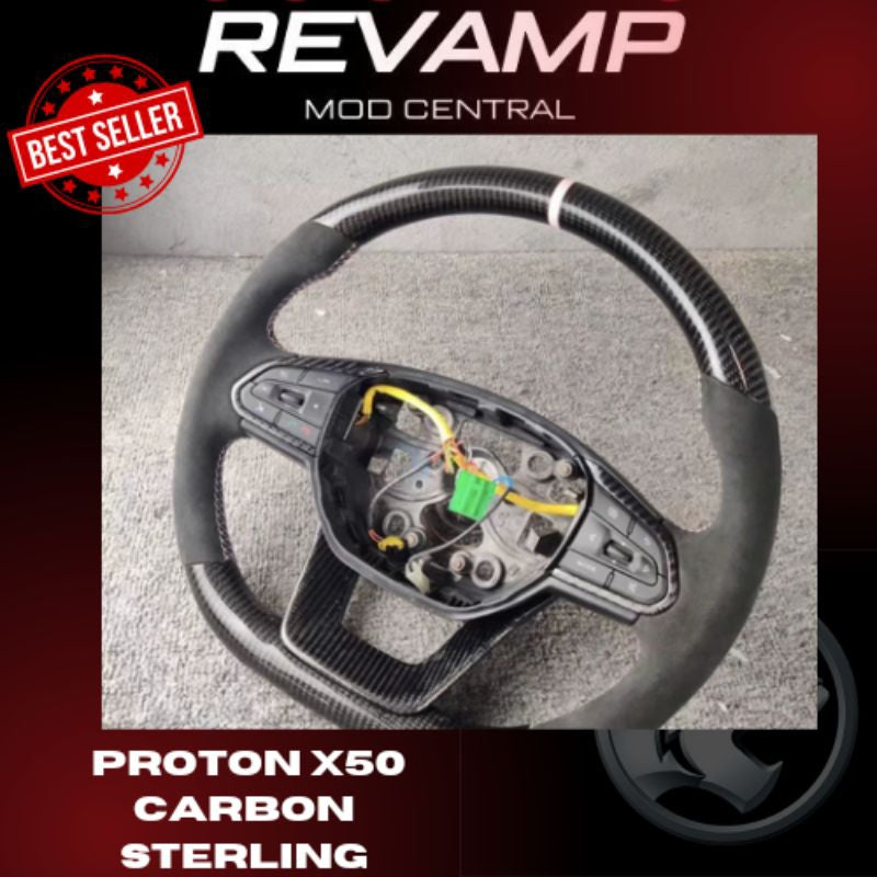 Proton X50 S70 Carbon Steeling Wheel ,Proton x50 Accessories X50 bodykit,Forged Carbon steering