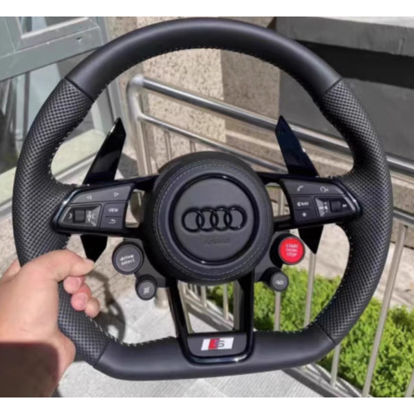Audi R8 Style Upgraded Steering Wheel | A3 A4L A5 A6L A7 Q2 Q3 Q5 S4 S5 S7 | Carbon Sport Steering Wheel | Old to New Up