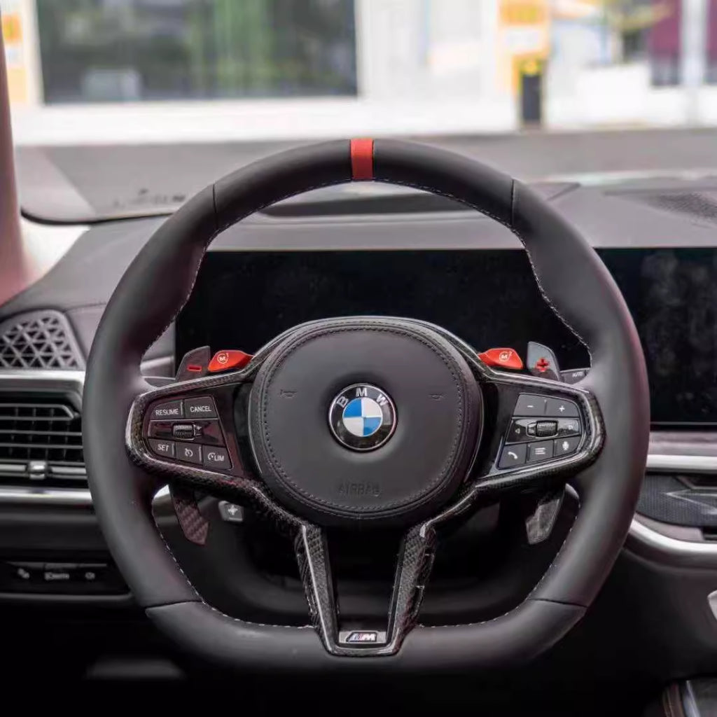 BMW CS Racing Style M Sport Steering Wheel | 3 4 5 6 7 Series F & G Series | Carbon Fiber Steering Wheel Upgrade | Old t