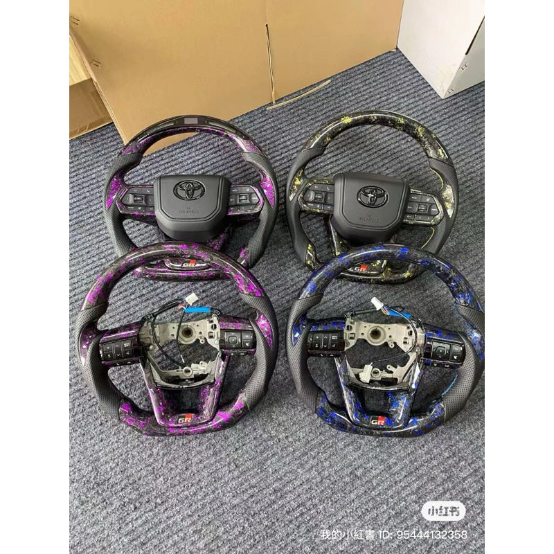 Toyota LED gr Steering forge carbon steering paddle shift pnp all toyota Real carbon