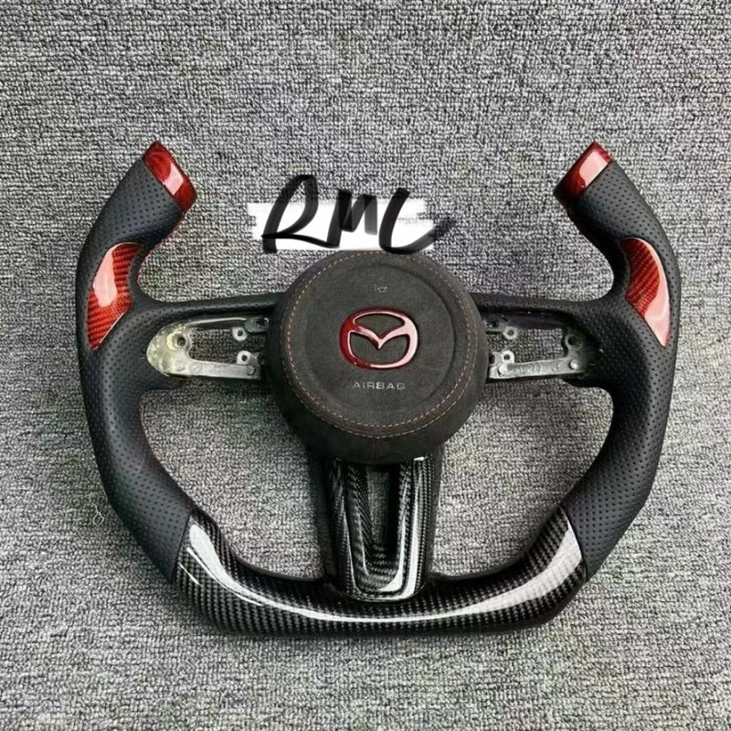 Mazda 6 Carbon Steering Plug And Play Mazda accessories Forgecarbon paddle shift