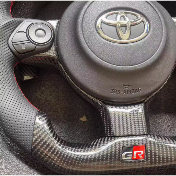 Carbon Fiber toyota 86 Paddle Shift Sport Steering Wheel for Toyota 86 GR & Mark X alphard