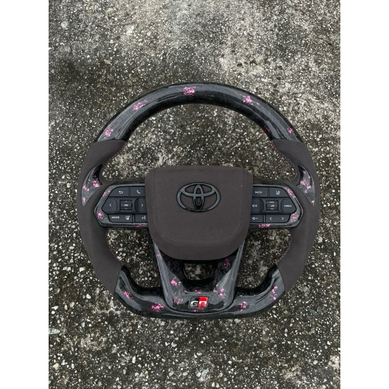 GR Steering Toyota Steering Alcantara Forge Carbon Colour can choose alphard voxy hilux vios camry altis estima all can