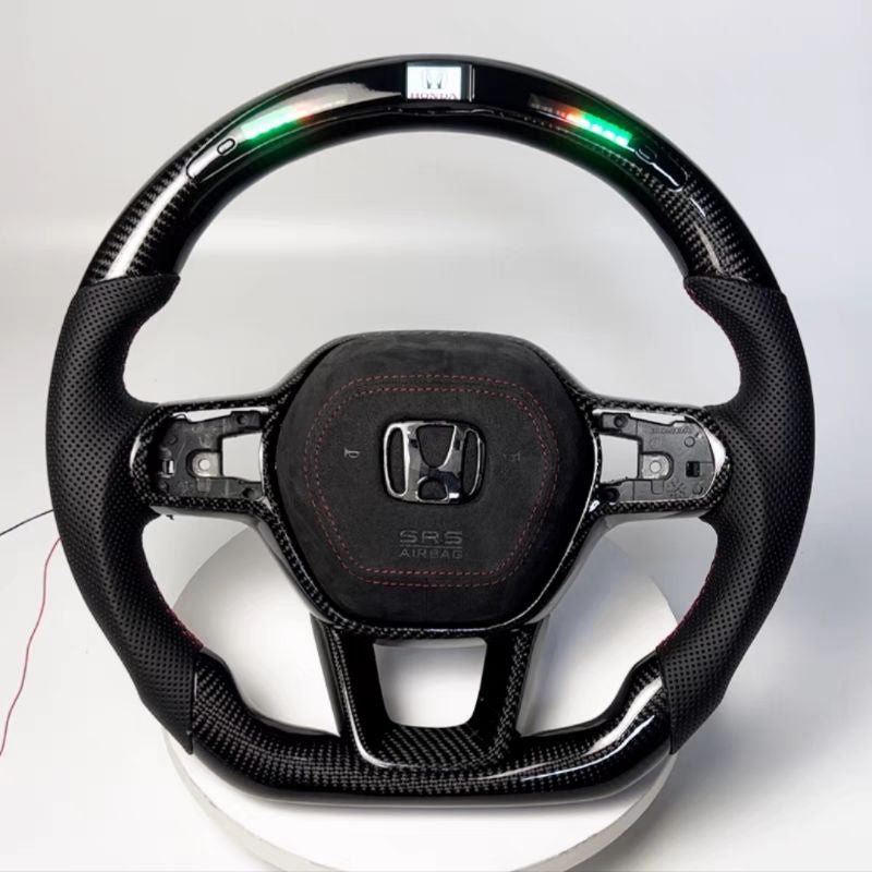Honda Steering Civic Carbon fiber Led Forged carbon Honda accessories
