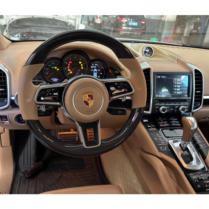 Porsche Carbon Steering Wheel Upgrade | Carbon Fiber Sport Steering | Old Model Upgrade to New Style | Airbag & Multi-Fu